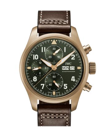 IWC Pilot Chronogragh Spitfire Green Dial Watch IW387902