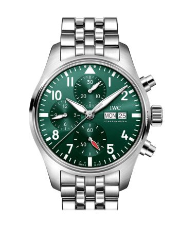 IWC Pilot Chronogragh Green Dial Watch IW388104