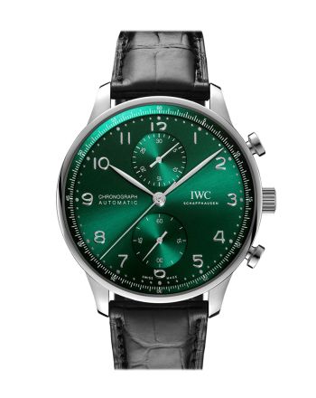 IWC Portuguese Green Dial Stainless steel Watch IW371615