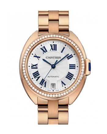 Cartier Cle 35 Flinque Sunray Effect Dial Ladies Watch WJCL0006