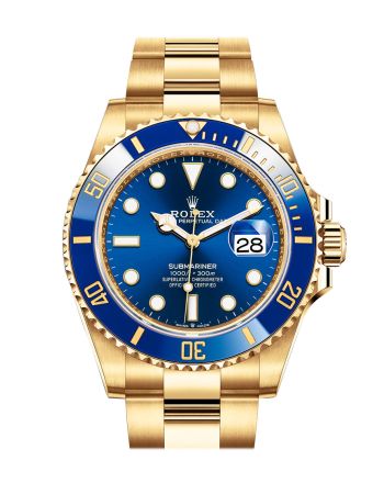 Rolex Submariner 41 Blue Dial Blue Ceramic Bezel 18K Yellow Gold Bracelet Automatic Men's Watch 126618LB New Release 2020