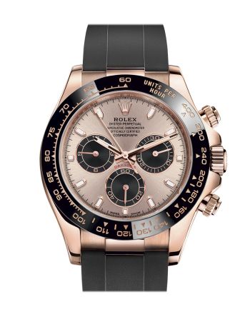 Rolex Cosmograph Daytona Rose Gold Sundust and black Dial Oysterflex 116515LN