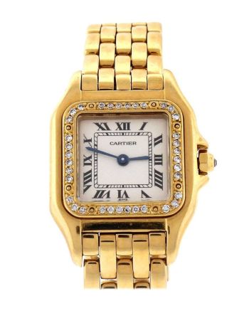 Cartier Panth??re de Cartier small 18-karat pink gold diamond watch Pre-Owend