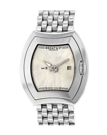 Bedat No 3 Silver Dial Stainless Steel Ladies Watch 334.011.100