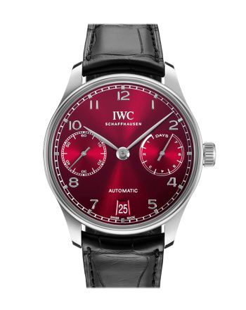 IWC Portuguese 7 Day Power Reserve Burgundy Dial Stainless steel Watch IW500714