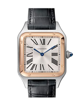 Cartier Santos Dumont Steel Rose Gold W2SA0011