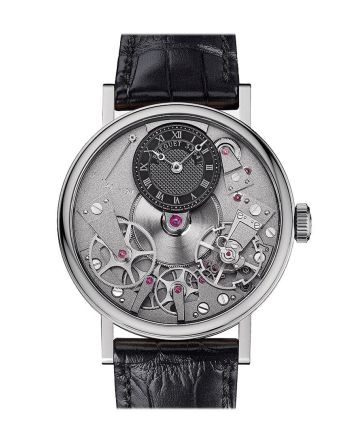 Breguet Tradition Black Skeleton Dial 18kt White Gold Black Leather Men's Watch 7027BBG99V6 7027BB/G9/9V6