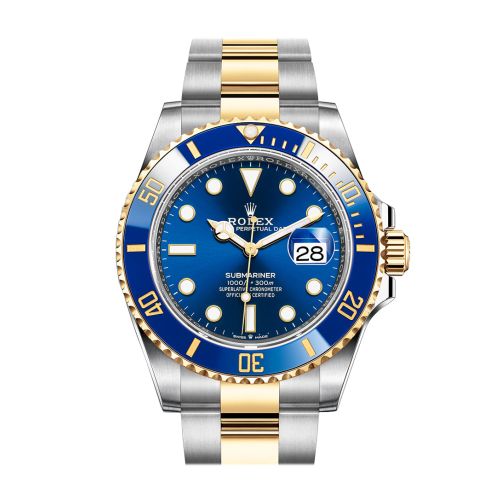 Rolex Submariner 41 Blue Dial Stainless Steel and 18K Yellow Gold Bracelet Automatic Men's Watch 126613LB New Release