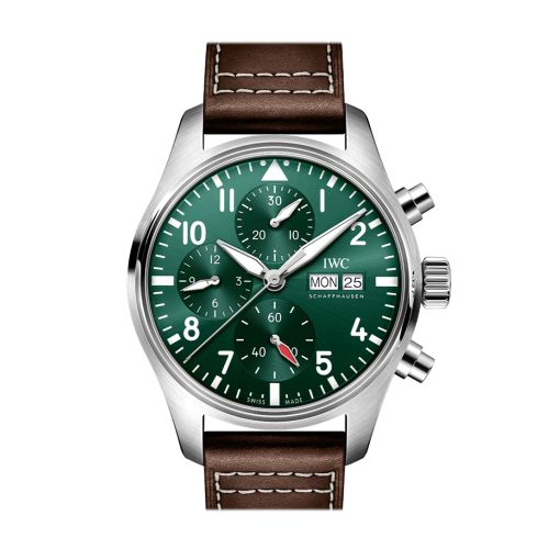 IWC Pilot Chronogragh Green Dial Watch IW388103