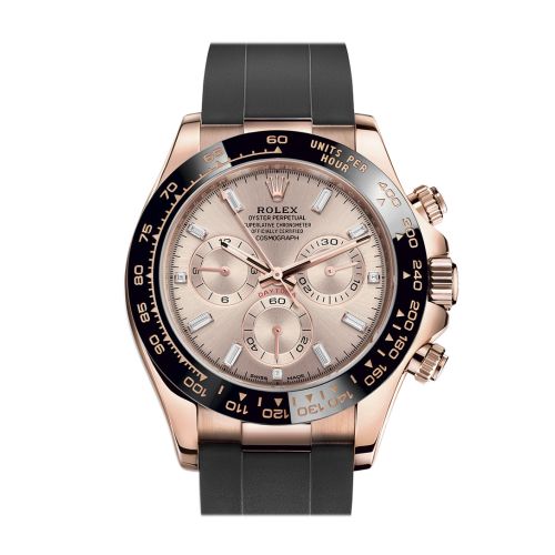 Rolex Cosmograph Daytona Rose Gold Sundust Diamond set Dial Oysterflex 116515LN